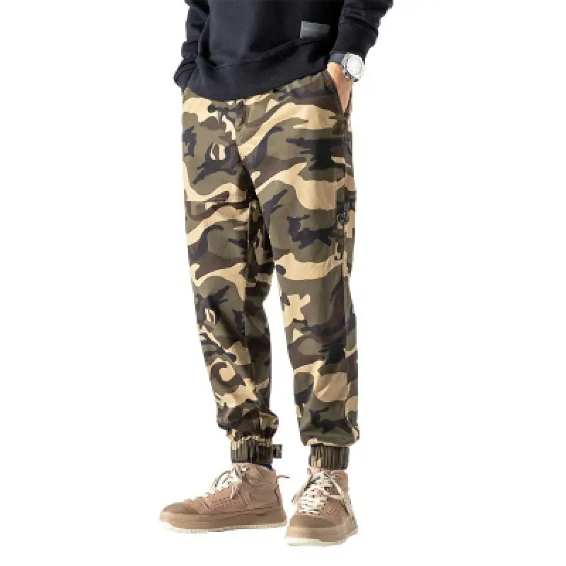 

Nice Camouflage Men's Cargo Pants Men Casual Camo Multi Pockets Military Tactical Pants Hip Hop Joggers Streetwear Brand