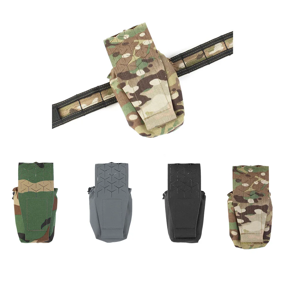 Outdoor SS Style SPUD Pouch Molle Sundries Bag Outdoor Belt Interphone Radio Pouch Double 5.56 545 Bag Camouflage