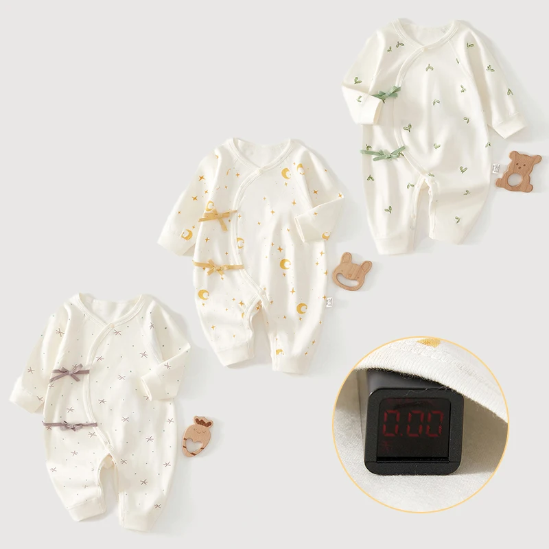 ZOETOPKID Romper Infant Long Sleeved Bodysuit Clothes Soft Pure Cotton Newborn Jumpsuit Boys Girls Kids Onesie Pajamas Outfits - view 5