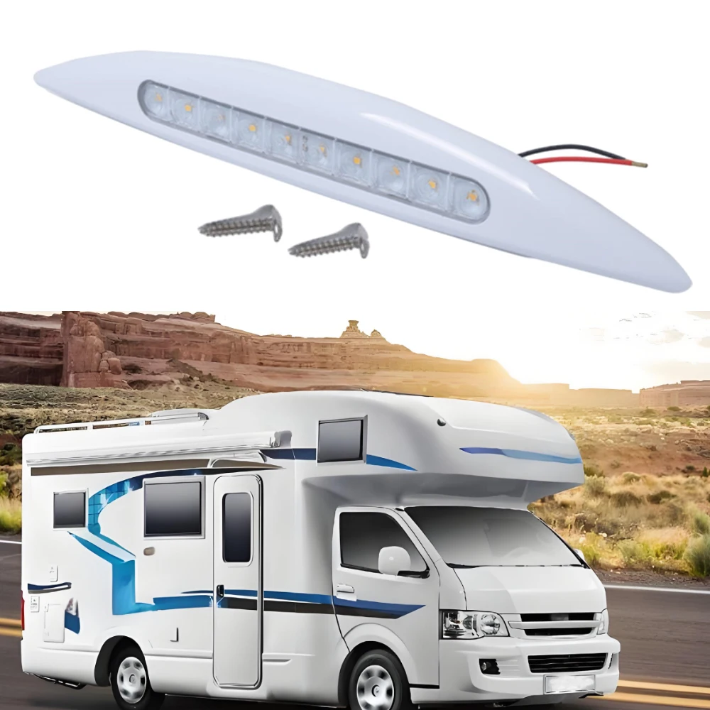 

12V LED RV LED Awning Porch Light Waterproof Motorhome Caravan Interior Wall Lamp For Van Camper Trailer Caravan Exterior Lamp