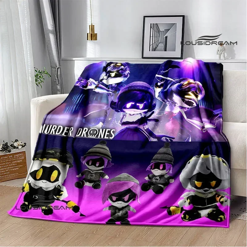 Murder-Drones Cartoon Printed blanket Flannel Warm blankets Soft and comfortable blanket bed linings cubre cama Birthday Gift