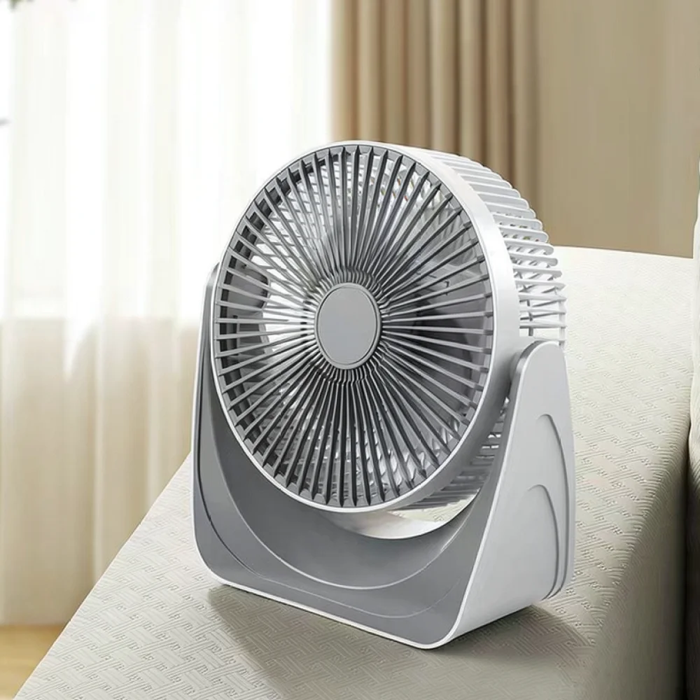 8 Inch Desktop Fan USB Rechargeable Cooling Air Circulator Portable Quiet Wall Mounted Fan For Dormitory Office Study Home view 3