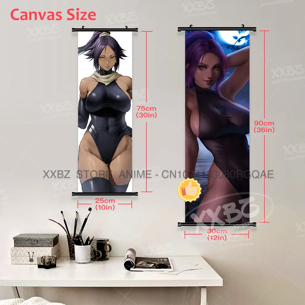 BLEACH Anime Home Dekoration Scrolls Bild Sexy Inoue Orihime Leinwand Wand Kunstwerk Hängen Malerei Kuchiki Rukia Kawaii Poster