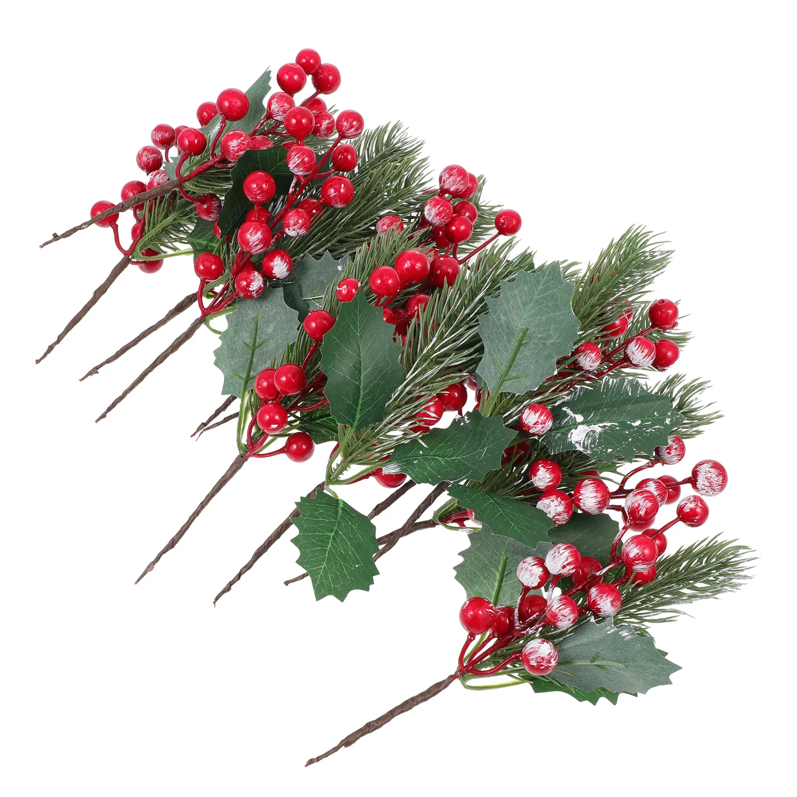 

12pcs Christmas Wreath Accessories Simulation Berry Ornament For Home Decor Xmas Tree Pendant Festival Party Supplies Window