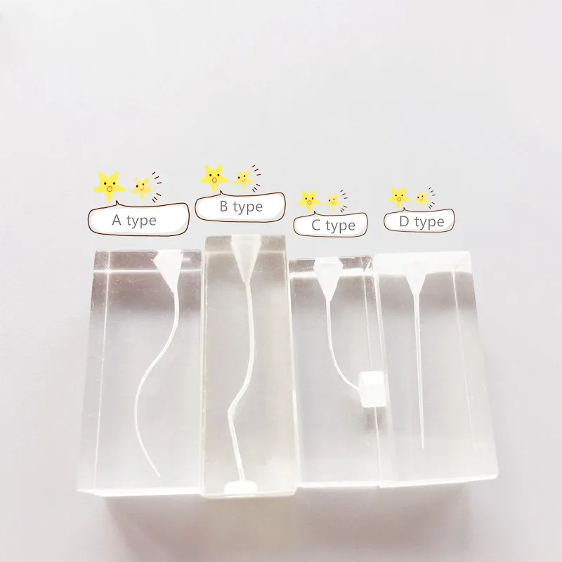 

10Pieces Dental Endodontic Root Canal Teaching Study Model Rotary Files Practise Transparent Block