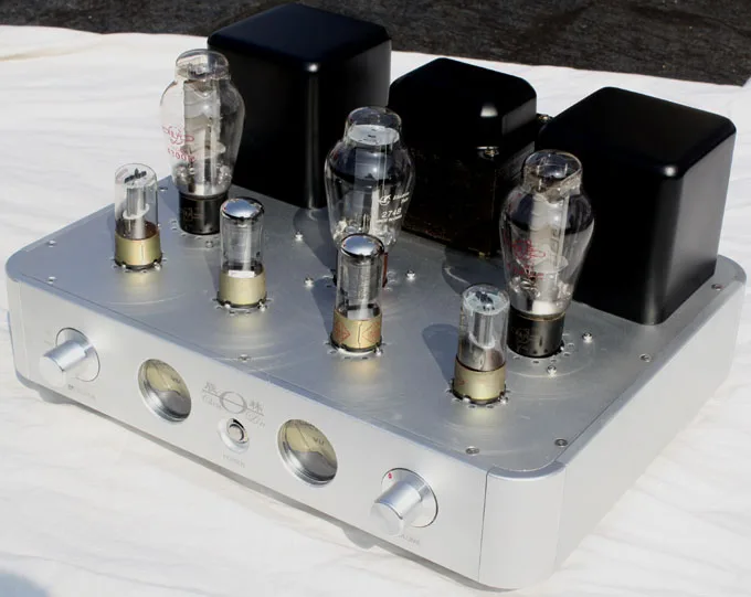 

Latest 8W*2 Shuguang 300B Class A single-ended tube power amplifier ,input sensitivity: 0.5V, harmonic distortion: 1%