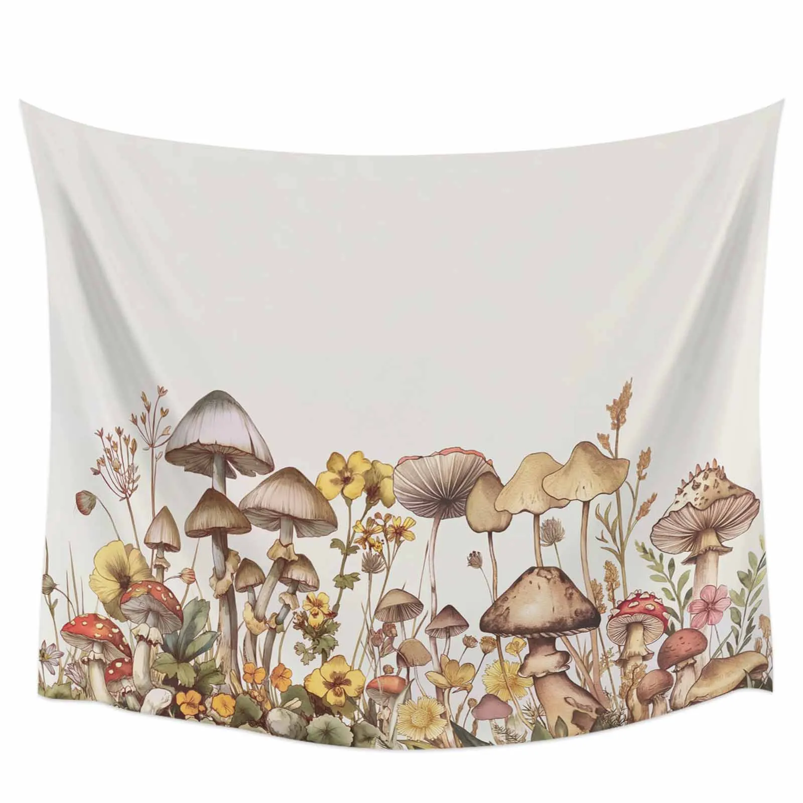 

Plant Mushroom Flower Daisy Tapestry Wall Hanging Custom Boho Decoration Wall Tapestry Home Decor Hanging Cloth