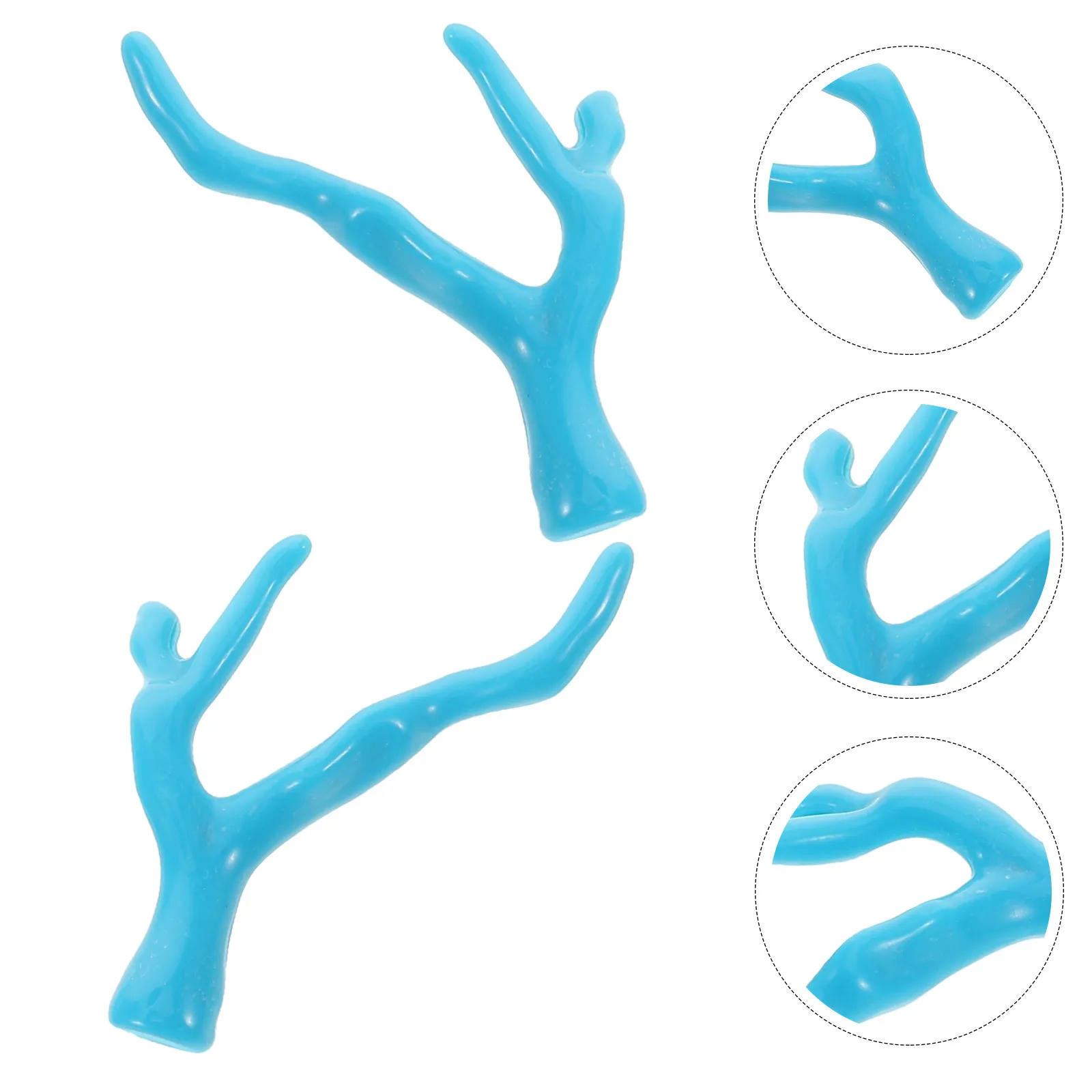 10 Piezas de Accesorios para el Cabello de Acrílico con Imitación de Cuerno de Coral, Ramas de Coral Decorativas Ligeras, Material DIY para Tocados y Manualidades