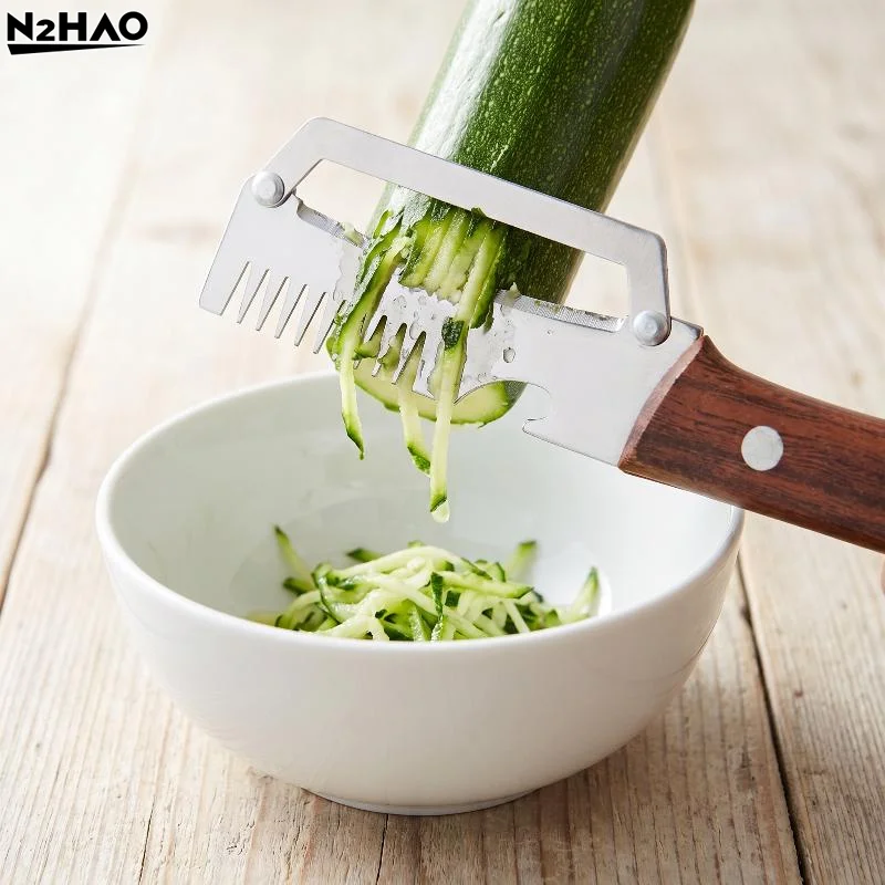 1PCS Multi-Functional Kitchen Peeler 4-in-1 Stainless Steel Vegetable Fruit Slicer Cutter Julienne Tool With Bottle Opener