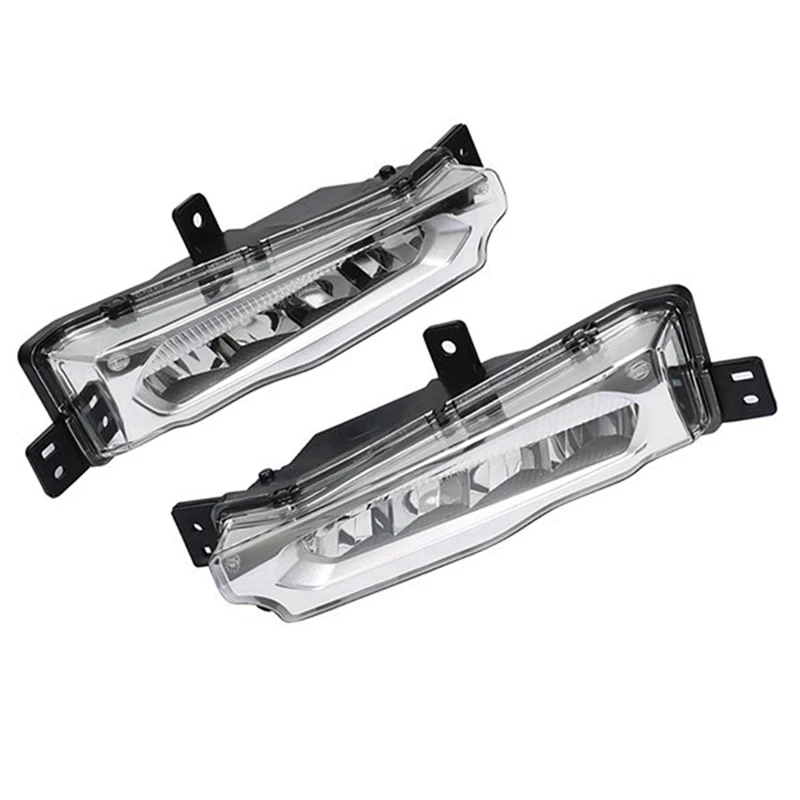 

A85E-1Pair Front Bumper Fog Light LED Daytime Running Light For BMW X3 X4 G01 G02 17-19 63177412527 63177412528 Driving Lamp