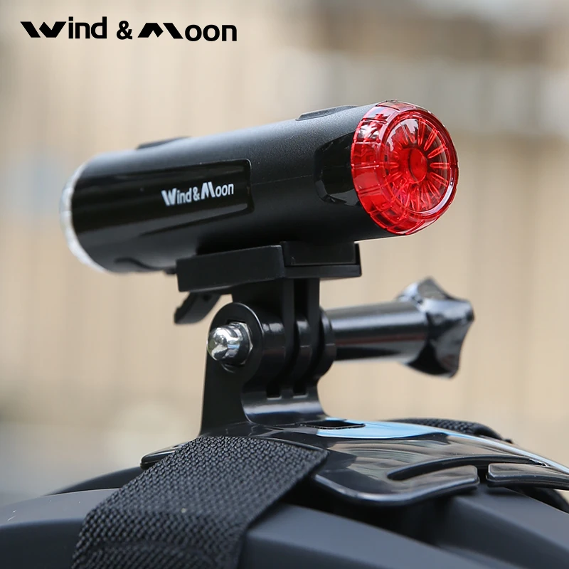 Bicycle 2 in 1 Front and Rear Light USB Rechargeable Road Bike Helmet Light MTB Flashlight Cycling Headlight Taillight LED Lamp