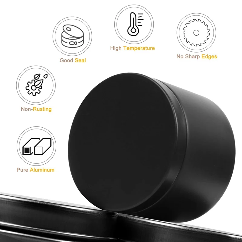

24Pcs Black Candle Tins Set 4Oz Empty Candle Tin Kit With Lids For DIY Candles Making, Matte Full Candle Jars For Candle Making-