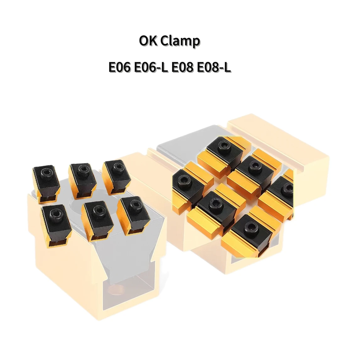 

E06 E06-L E08 OK Wedge Clamp Multi-Station Expansion Fixture High Precision CNC Clamping Block for Machining Center Accessories