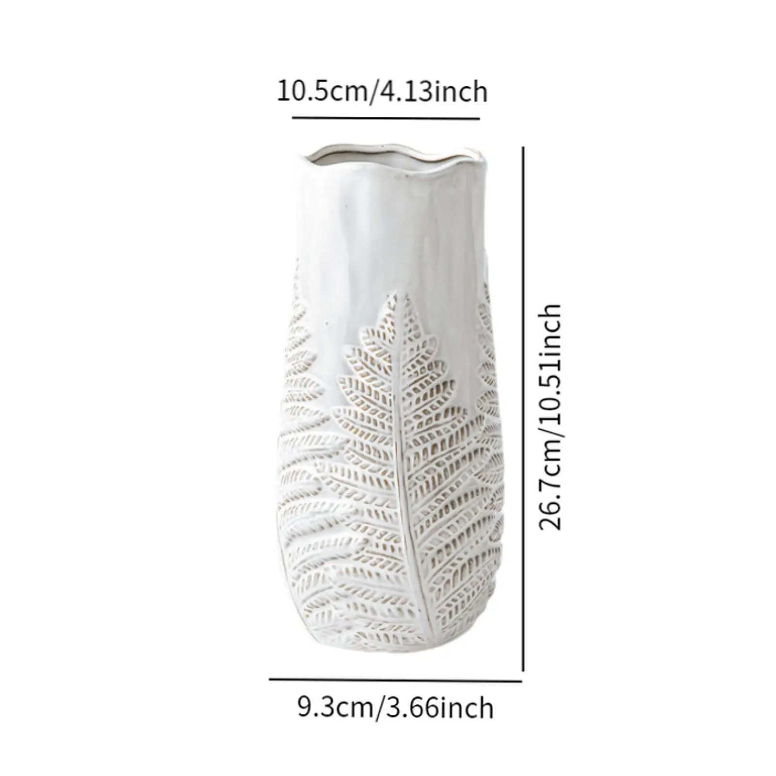 Ceramic Flower Vase Table Decor 26.7cm Height Ideal for Coffee
