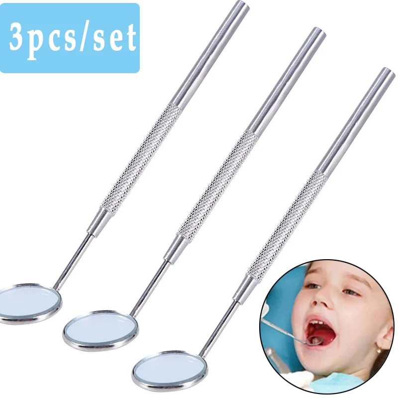 Dental Mirror Stainless Steel Dentist Care Mouth Mirrors Teeth Whitening Dentistry Instrumen Dental replaceable oral mirror