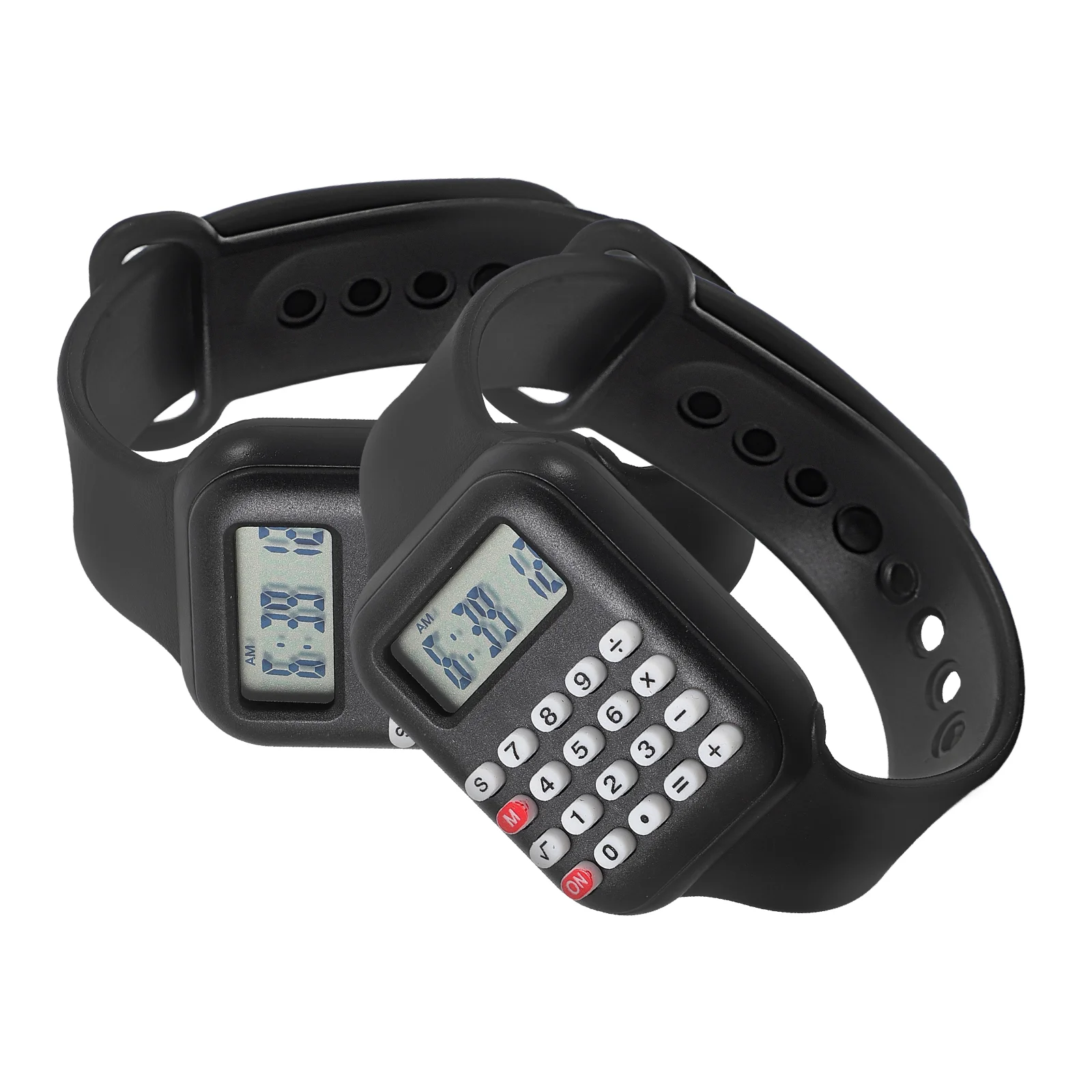 2pcs Creative Toddler Watch With Calculator Function Children Electronic Wrist Watch For Boys And Girl Versatile Calculation