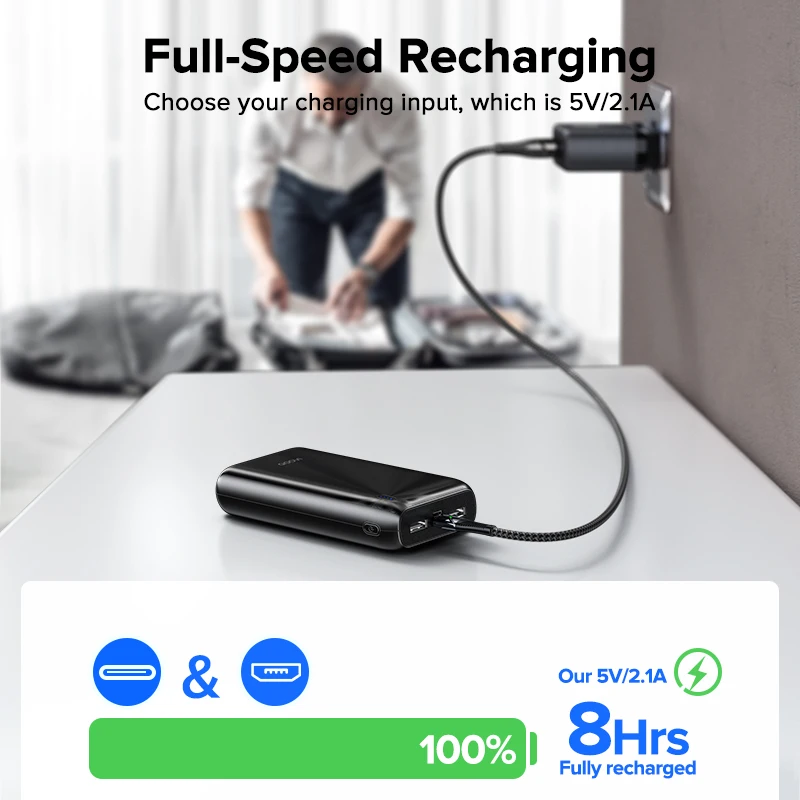 QOOVI 20000mah Power Bank Lampada a LED Caricatore portatile per iPhone 16 15 Xiaomi Samsung Huawei Batteria esterna PowerBank