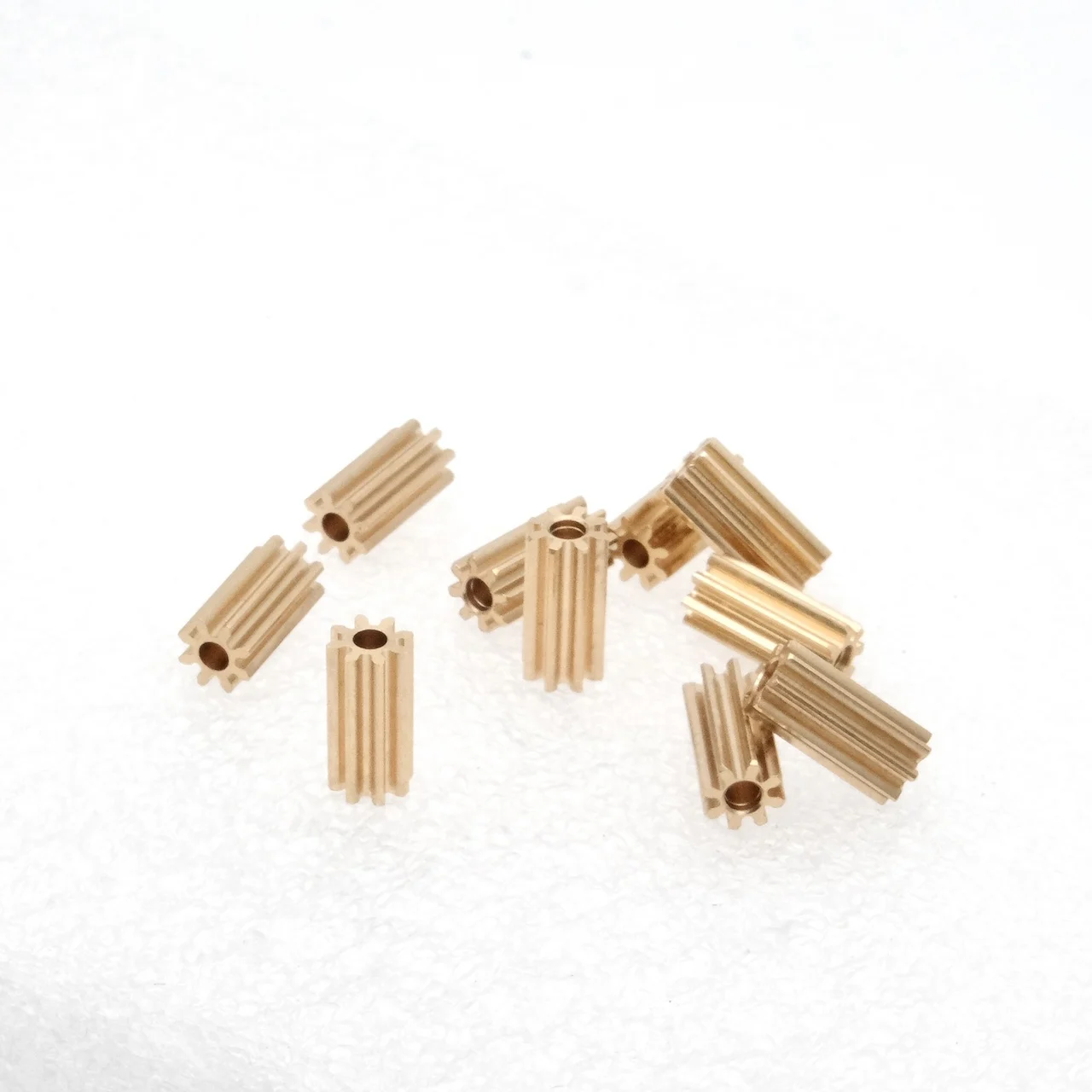 8/10 Teeth Small Copper Gear M0.5 DIY Model 0.5M 8T 10T Hole 2mm Thickness 10mm for Hobbyist And Engineering Projects RC Model