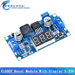 DC-DC XL6009 Digital Boost Step Up Power Supply Module Adjustable 4.5-32V to 5-52V Step-up Voltage Regulator With LED Voltmeter