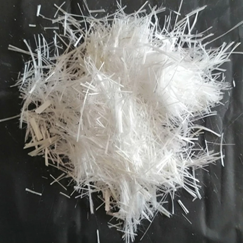 1kg fio de fibra de vidro branco engenharia construção material resistente a rachaduras comprimento da linha de corte curto 3-50mm