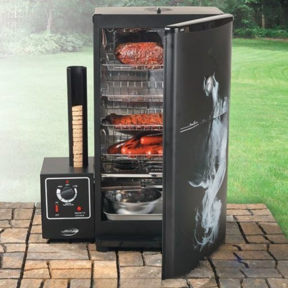 BS611 4-Rack Natural Draft Vertical Electric Smoker