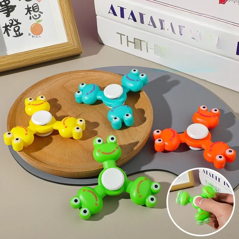 

Finger Spin Three-Headed Frog Stress-Relieving Rotating Gyroscope Children's Small Toy
