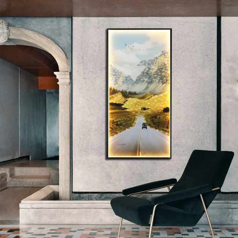 TYLA Lampade da parete Figura di barca Applique moderne a LED Rettangolo Murale Luce Casa creativa per corridoio