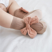 Infant Toddler Spring/Autumn Soft Sole Sock Shoes Cute Butterfly-knot Baby Non-Slip Floor Socks Kids 0-1T Baby Shoes
