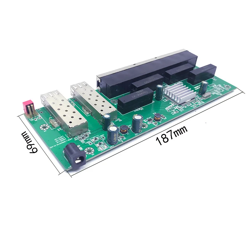 8-Poort 10/100/1000Mbps Poe Ethernet Switch Module Beheerde Switch Module Met 1 1000M and2.5G Sfp Slots Gigabit Switch