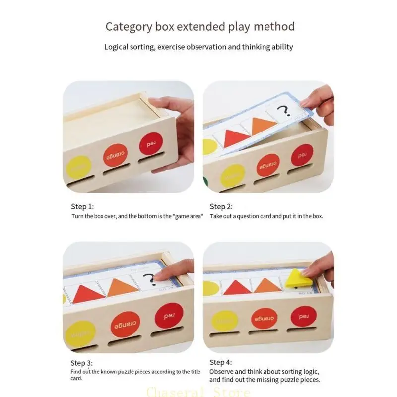 Houten puzzel Geometrisch bijpassend speelgoed voor kinderen Kleurvorm Leerkist Leren speelgoed Hersenen Ontwikkelingsspeelgoed Kindercadeau