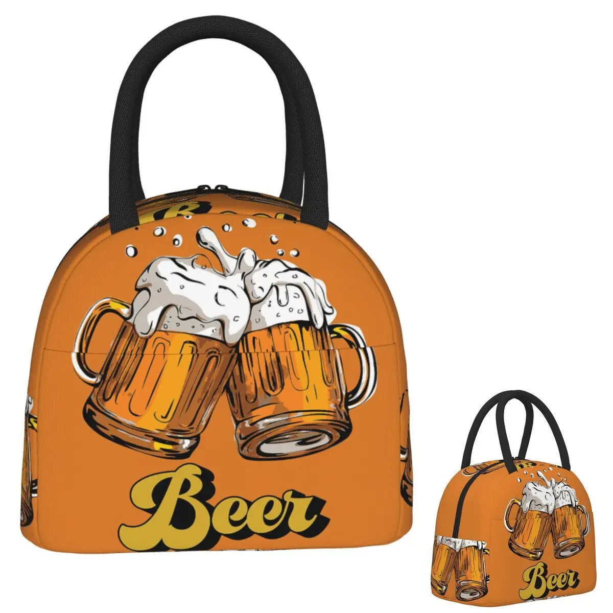 

Beer Lunch Bags Insulated Bento Box Portable Lunch Tote Leakproof Picnic Bags Thermal Bag for Woman Student School