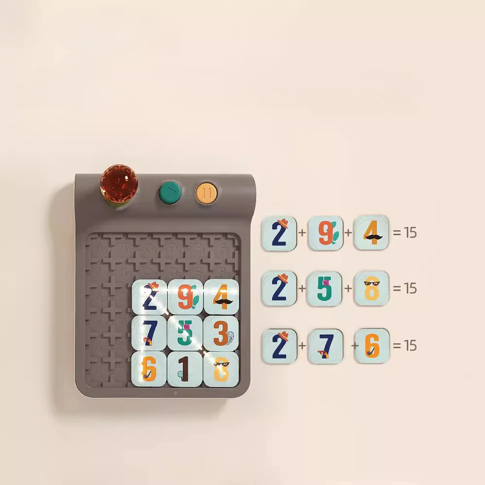 Rompecabezas de regalo para niños, juegos de mesa diez en uno, juguetes interactivos Montessori, juguetes educativos de matemáticas de madera, juguete sensorial de bloques magnéticos