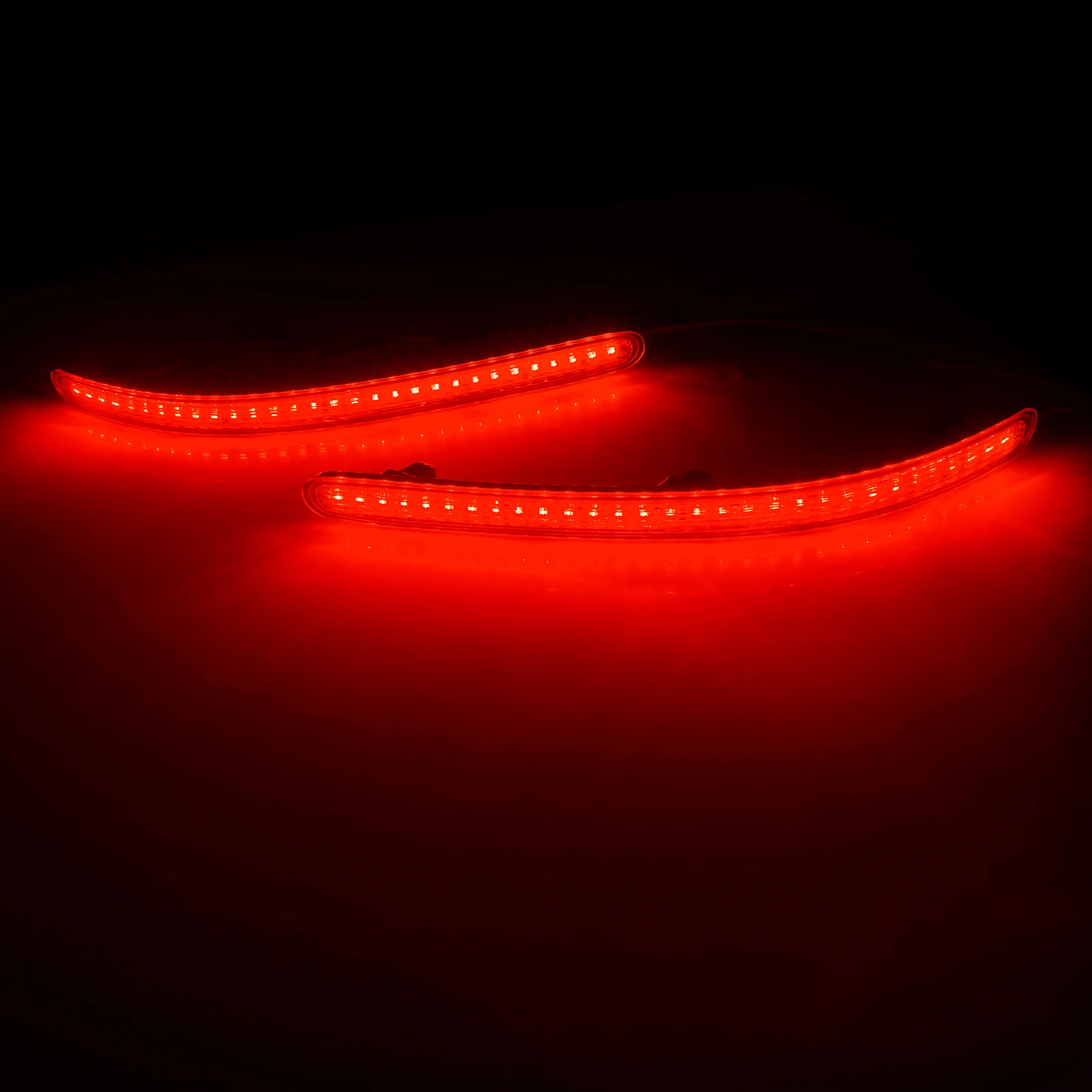 L+R Rear Bumper Reflector LED Stop Brake Light For 02-10 VW Touareg 7L6 7L7 7LA