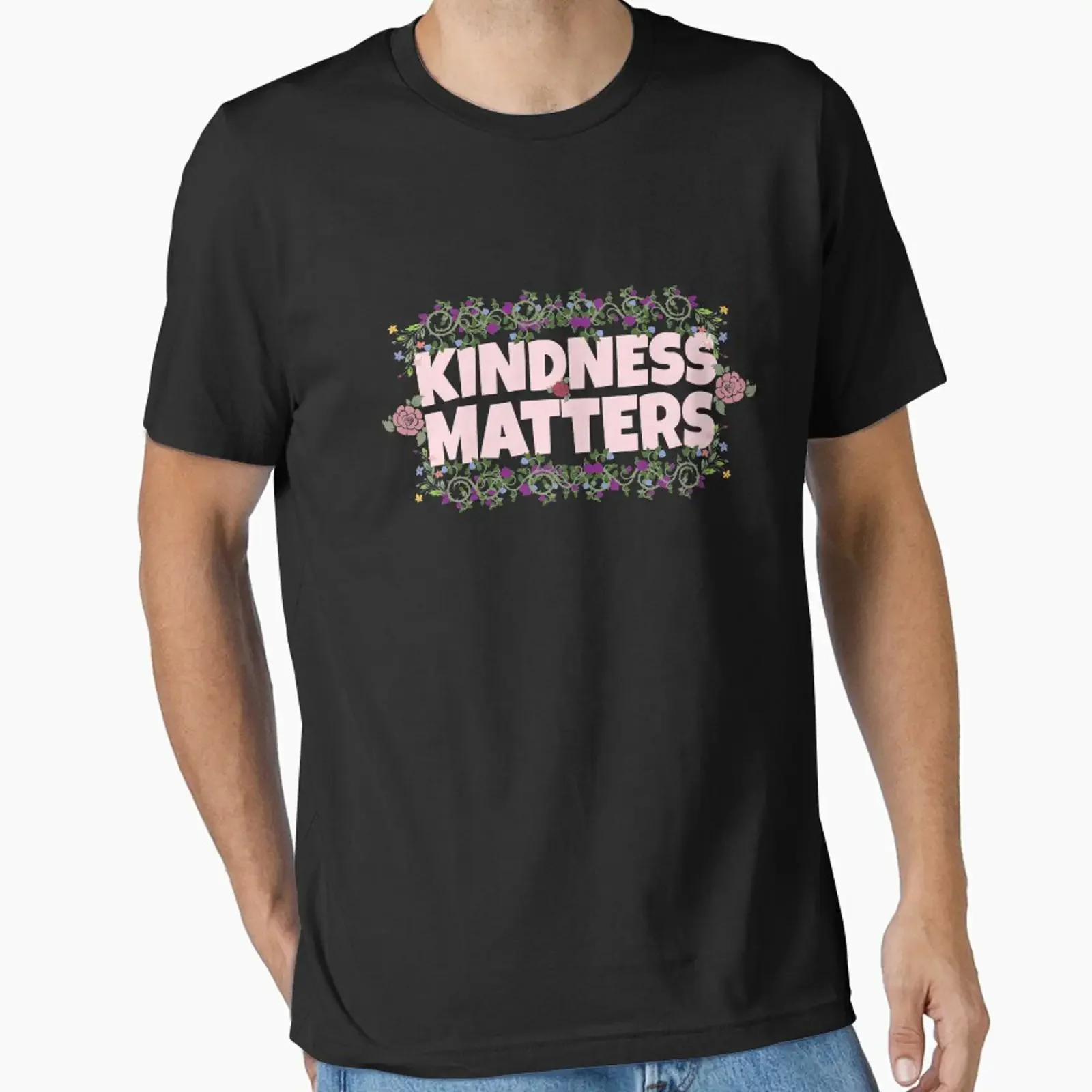 Kindness Matters Spread Peace Love Happiness Essential T Shirt vintage Washed homme Unisex Casual Slightly Stretched