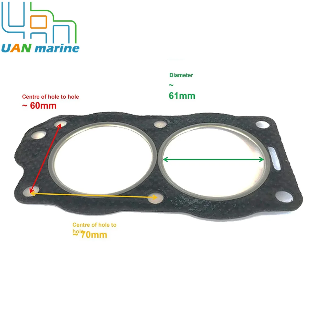 Cylinder Head Gasket for Johnson Evinrude OMC 9.9 10 14 15 HP 330818 320533 318914 0777389 GLM 34140 18-2963