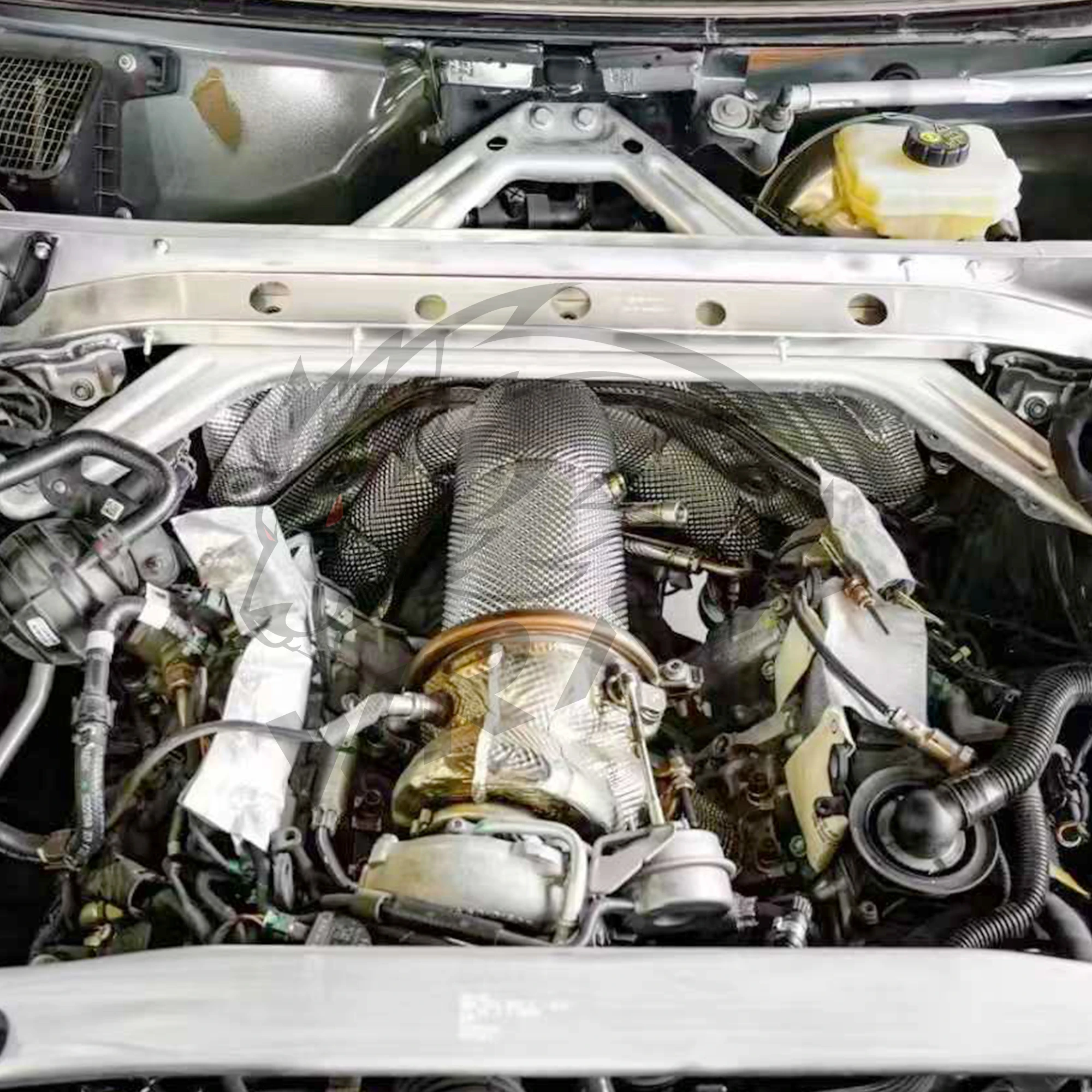 WRAX Catalytic Downpipe for VW Touareg 3.0T SS304 High Flow Sport Exhaust Corrosion-Resistant Steel Plug-and-Play