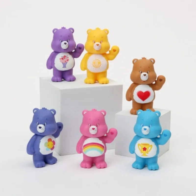 

Miniso Genuine Care Bears Limited Love Bears Мини-мультяшные куклы Рисунок Слипая коробка Модная коллекция кукол Украшения для комнаты