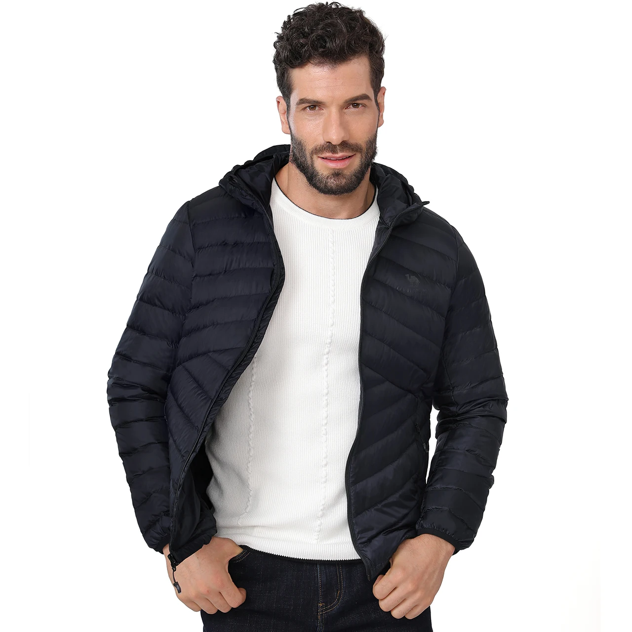 Imagem -03 - Jaquetas Embaláveis com Capuz Masculinas Puffer Leve Cabolsa de Inverno Isolado para Homens Jaqueta de Caminhada ao ar Livre para Viagens