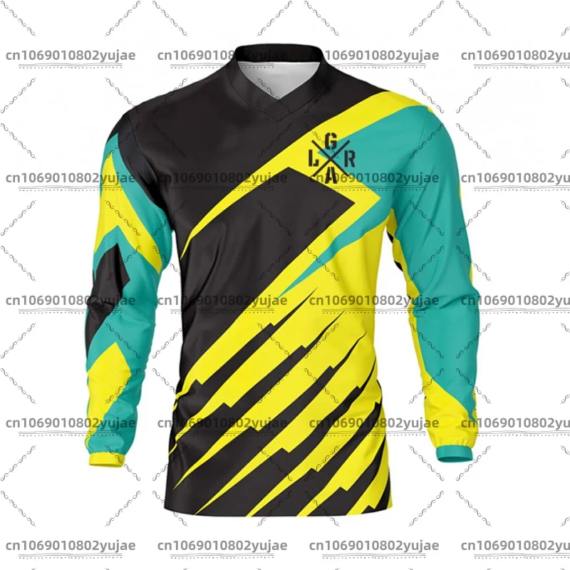 Men's Latest Mountain Bike Loose Rider Jersey BMX Endurance MTB Shirt Men's Bike Jersey Breathable Speed ​​Dry