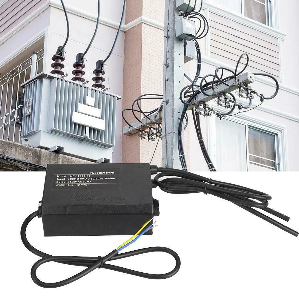 

A83I-1Pc Neon Light Sign Electronic Transformer Power Supply P-12000-30 12KV 30MA