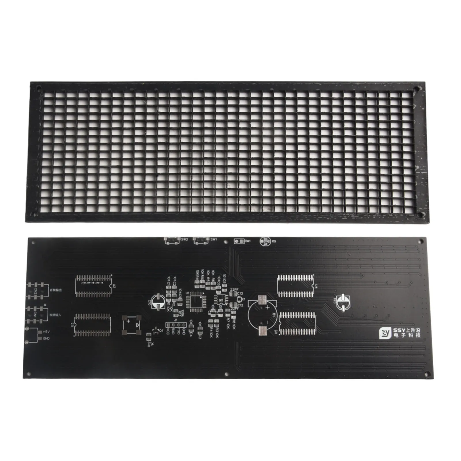 Home Entertainment Spectrum Analyser 32 Bit VU Meter 1T High Speed Processor 8 Effects Automatic Brightness Function