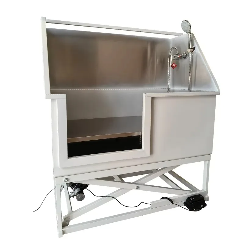 

Ванна для груминга из нержавеющей стали, экологичная, с дверцей, для использования в зоосалонах