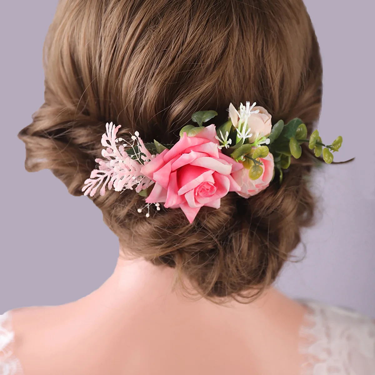 Floral Hair Combs 2023 Summer Wedding Hair Accessoires Fairy Flower Girls Hairpins Hair Clip Crown Bride Charm Headpiece Jewelry