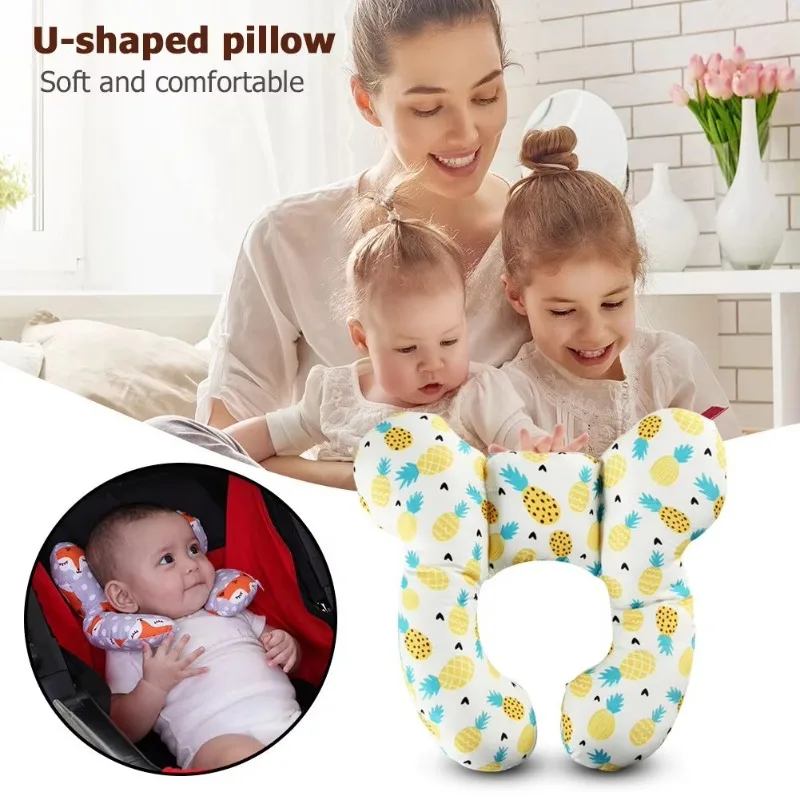 New Baby Pillow Protective Travel Car Seat Head Neck Support Pillows Newborn Children U Shape Headrest Toddler Cushion 0-3 Years