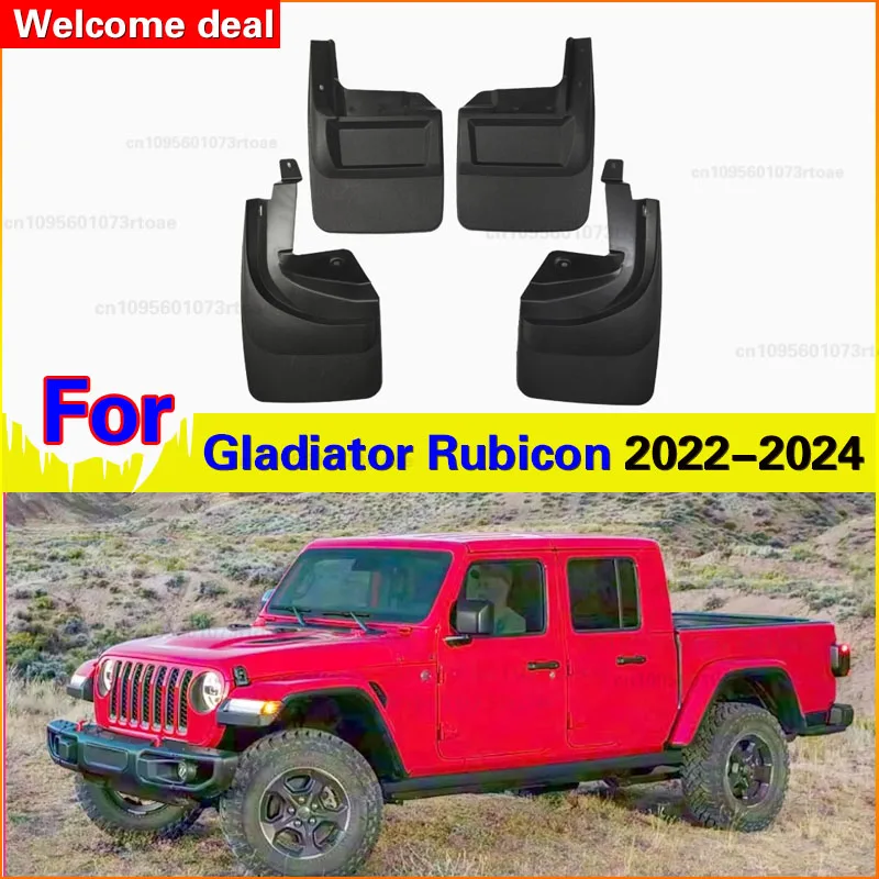

Fender Mud Flaps Guard Splash Mudflaps Car Accessories Front Rear 4pcs FOR JEEP Gladiator Rubicon 2022 2023 2024 Mudguard