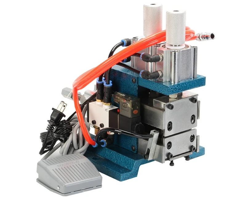 Vertical wire cutting machine Pneumatic wire stripping machine