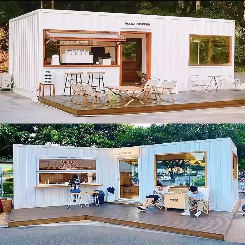 Modern Design Unique Container House Prefabricated Apple Cabin Mobile House for Office Home Stay or Commercial Store Use