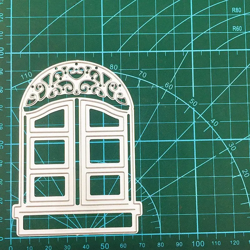 إستنسل نافذة معدنية مقطوعة لسجل القصاصات ، الطوابع ، ألبوم الصور ، النقش الزخرفي ، البطاقات الورقية ذاتية الصنع