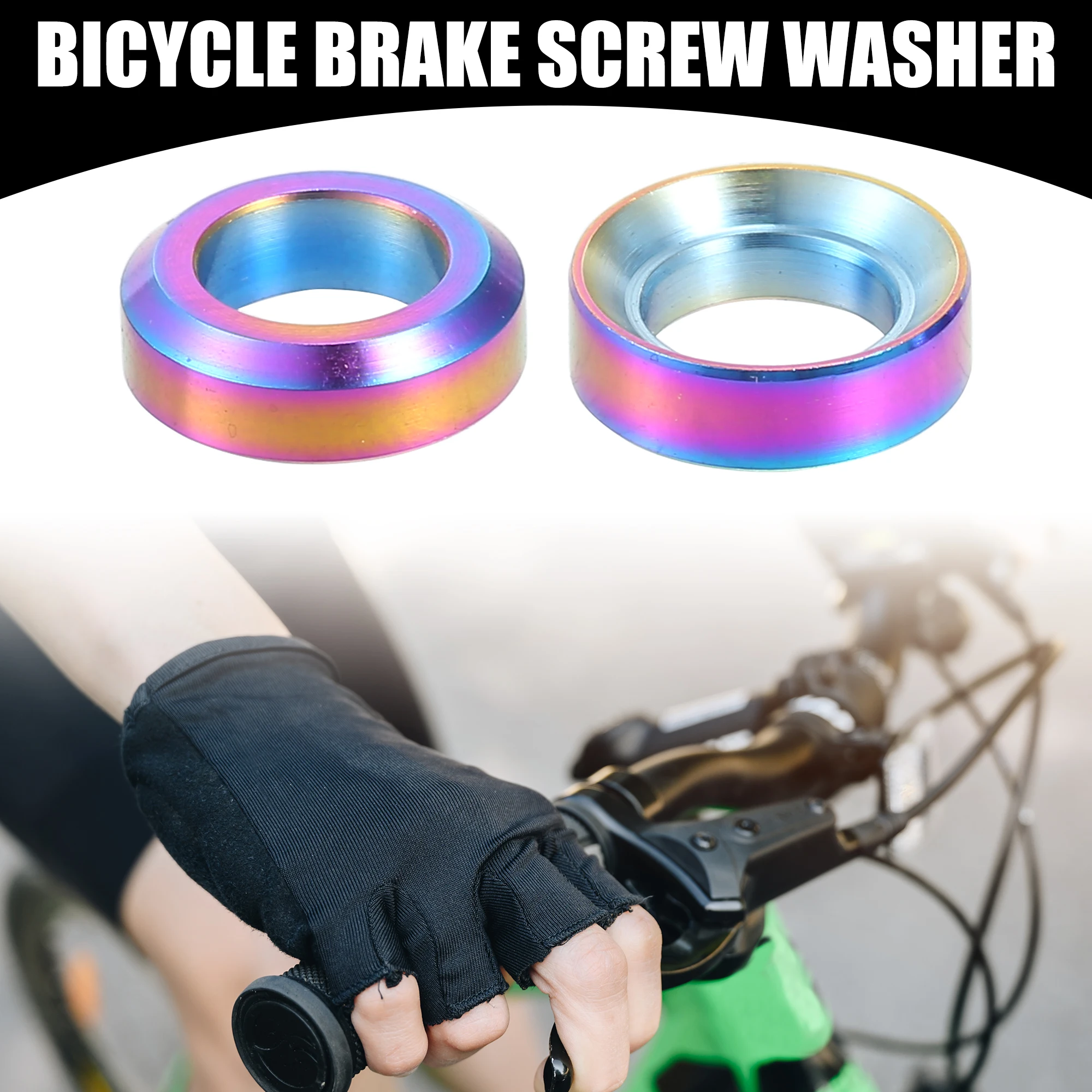 

X Autohaux 8 шт. M6x5.5 Универсальный велосипедный болт Тормозной винт Шайба Болты-MTB Горный велосипед Вогнутый выпуклый балансир