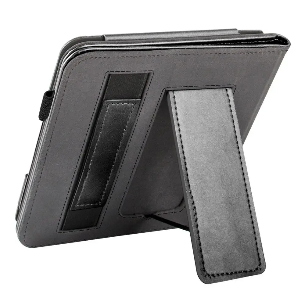 Funda con soporte para la mano para eReader de 7 pulgadas, con función de encendido/apagado automático, a prueba de golpes, N428, cubierta inteligente de cuero PU para Rakuten KOBO Libra Colour 2024